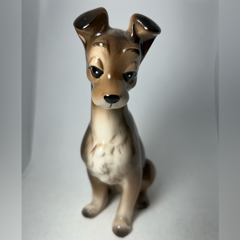 Vintage Walt Disney Lady & The Tramp Ceramic Porcelain Dog Figurine Brown Lot 2 - Picture 3 of 11